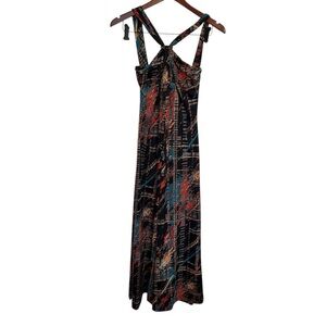 Vintage montreal Multicolor Abstract Maxi Dress